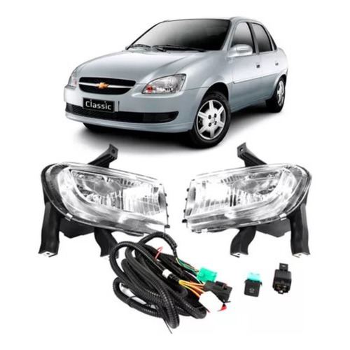 Kit Farol Auxiliar Classic 2011 2016 Top De Linha