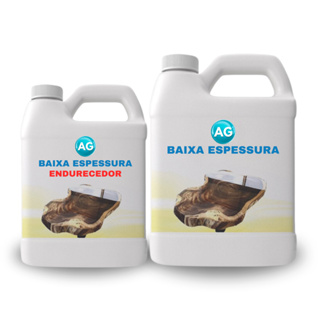 Resina epóxi de Baixa Espessura AG Resina Kit com 5kg - Resina + Endurecedor bicomponente em Oferta na Shopee