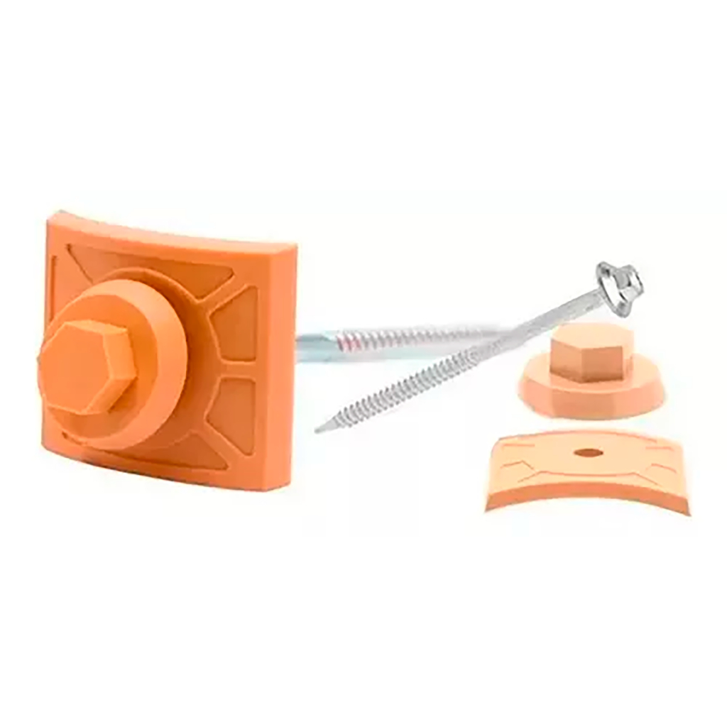 Kit Vedação e Fixação Para Telha Plan Marfim Com 20un. Afort em Oferta na Shopee