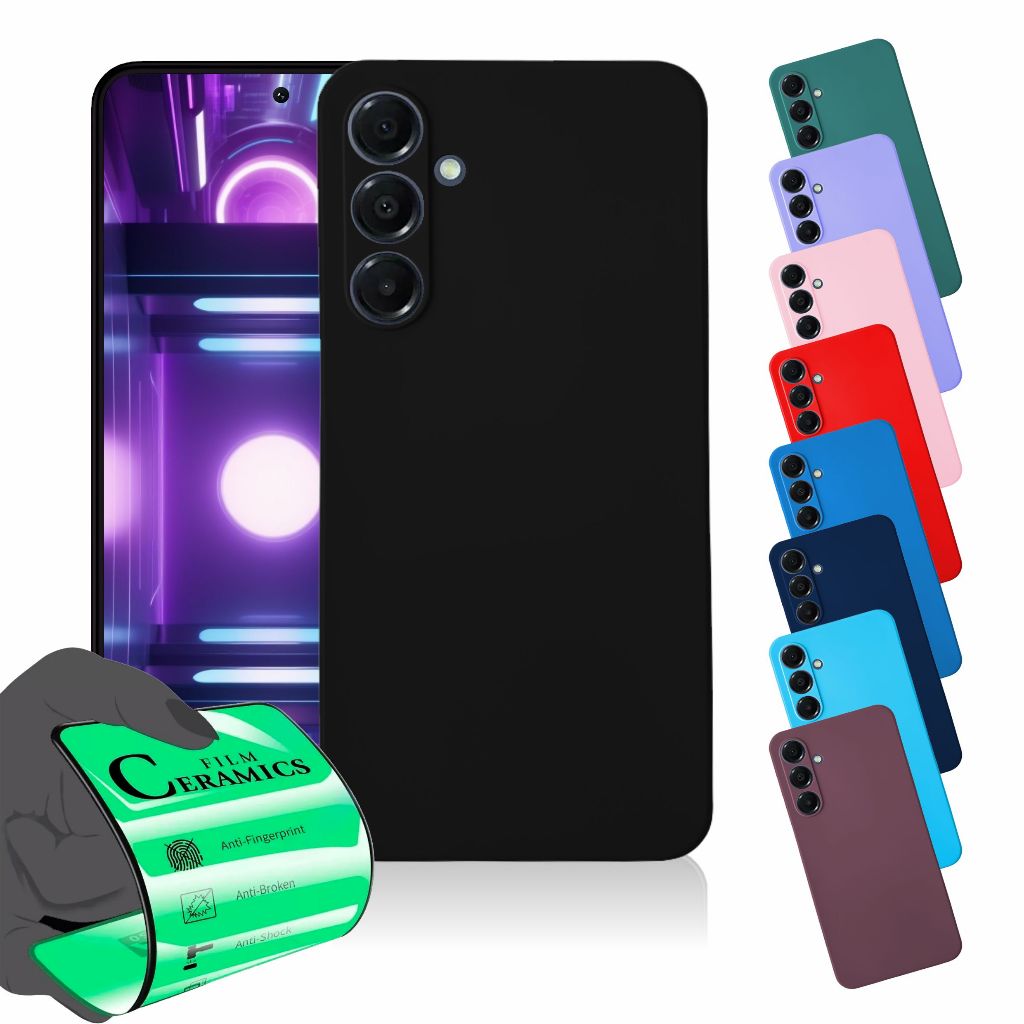 Capa Capinha Anti Shock Aveludada + Película Para Galaxy M35