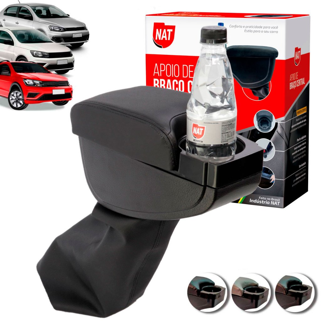 Apoio de Braço Saveiro Gol Voyage Ano 2013 Até 2020 C/ Porta Copo em Oferta na Shopee