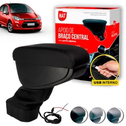 Apoio de Braço C3 2013 Até 2020 C/ Usb