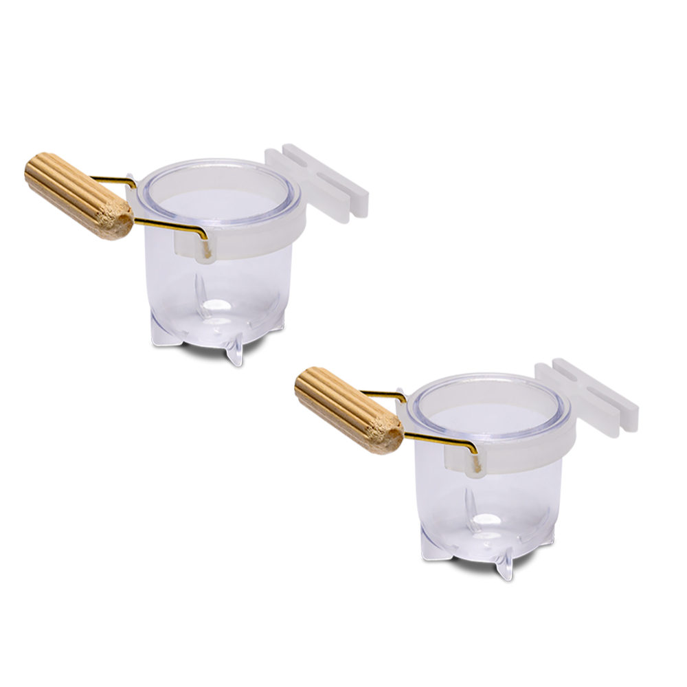 2UN - Kit Porta Vitaminas Pequeno Cristal com Poleiro em Oferta na Shopee