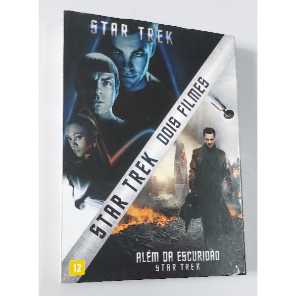DVD Star Trek - Dois Filmes: Star Trek (2009) e Além da Escuridão (2013) - 2 discos