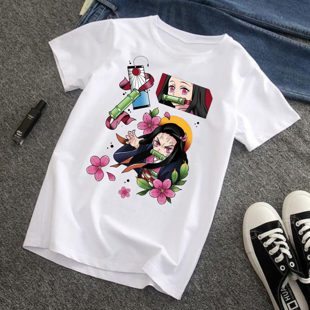 CAMISA CAMISETA UNISSEX DEMON SLAYER KIMETSU NO YAIBA ANIME JAPONES NEKUZO  INFANTIL JUVENIL em Oferta na Shopee