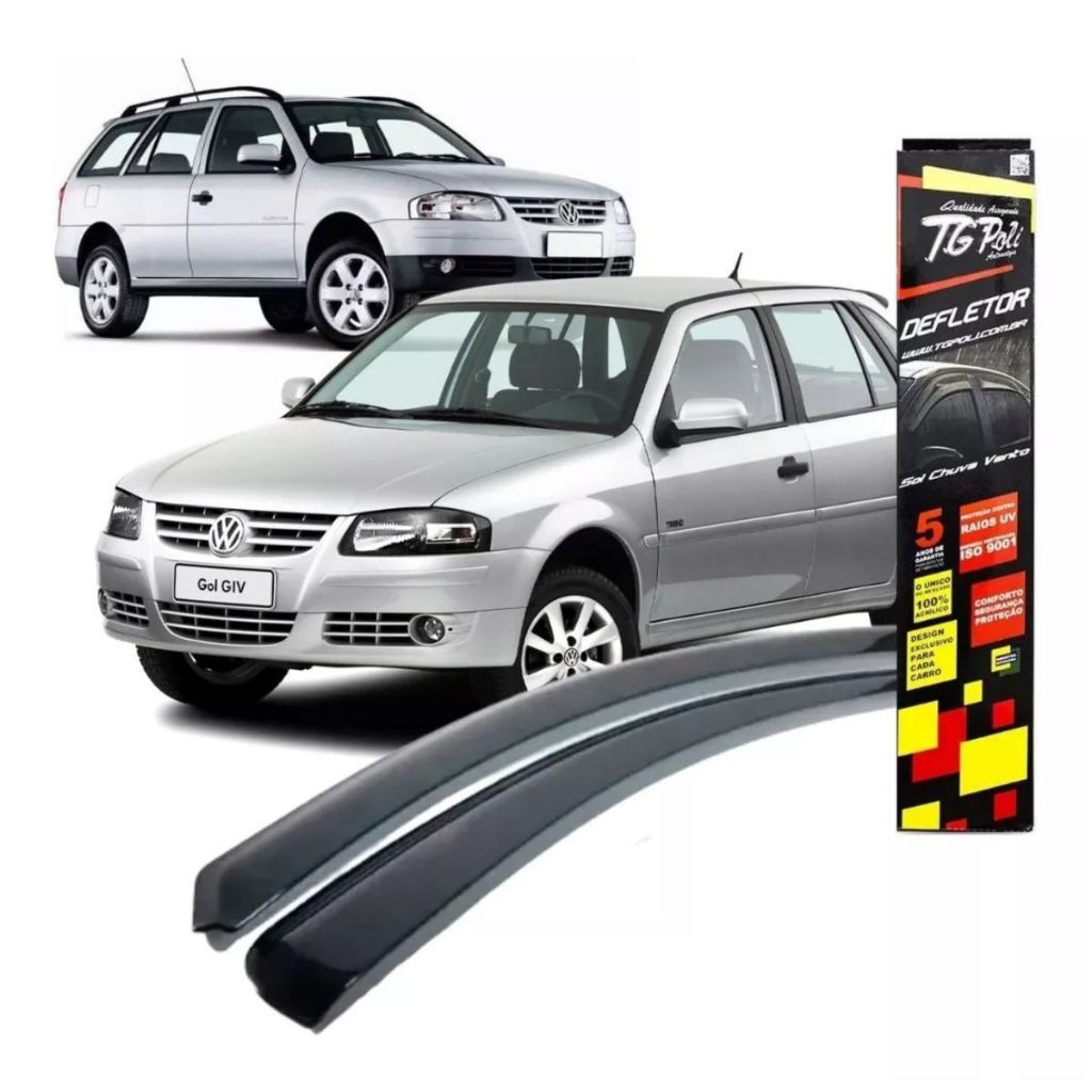 Par Calha TG Poli Gol/Parati G2 G3 G4 95/14 Fumê 2 Portas em Oferta na Shopee