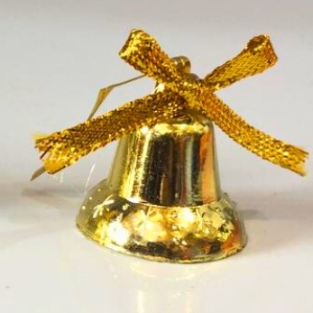 Enfeite De Sino Dourado C/12 unidades 3x3cm NT0353 Enfeite Arvore De Natal Decoração Enfeite Natalino Pendente