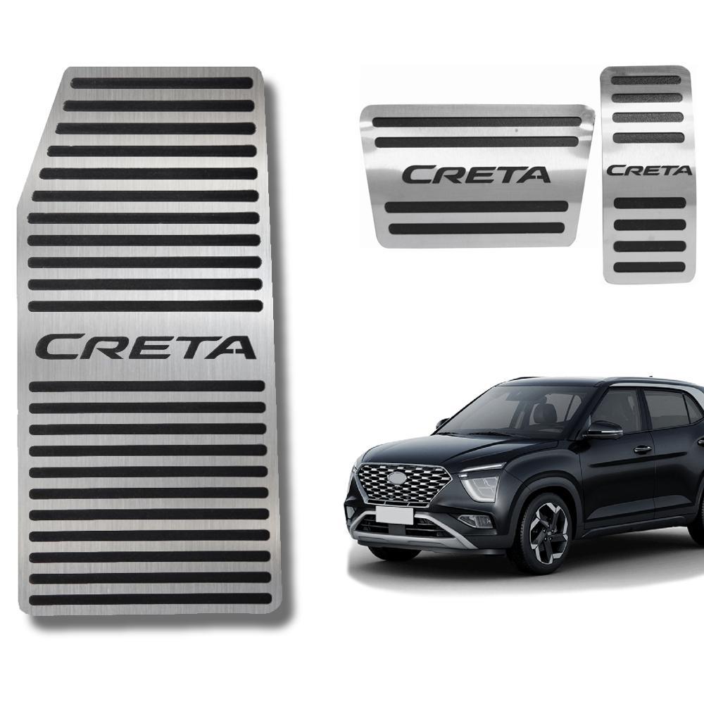 Kit Descanso De Pé + Pedaleira Aço Inox Hyundai Creta Automático em Oferta na Shopee