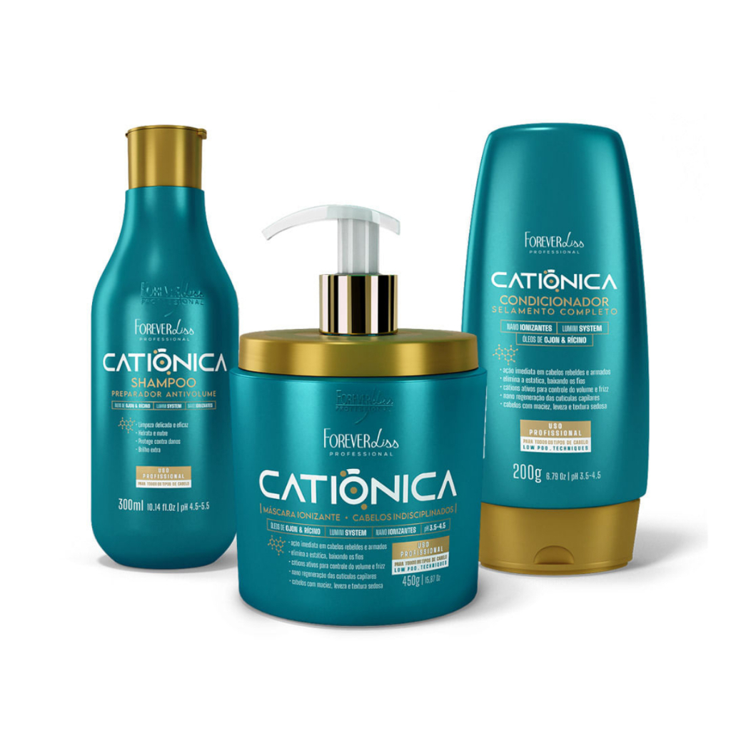 Kit Forever Liss Ionizante Catiônica Completa