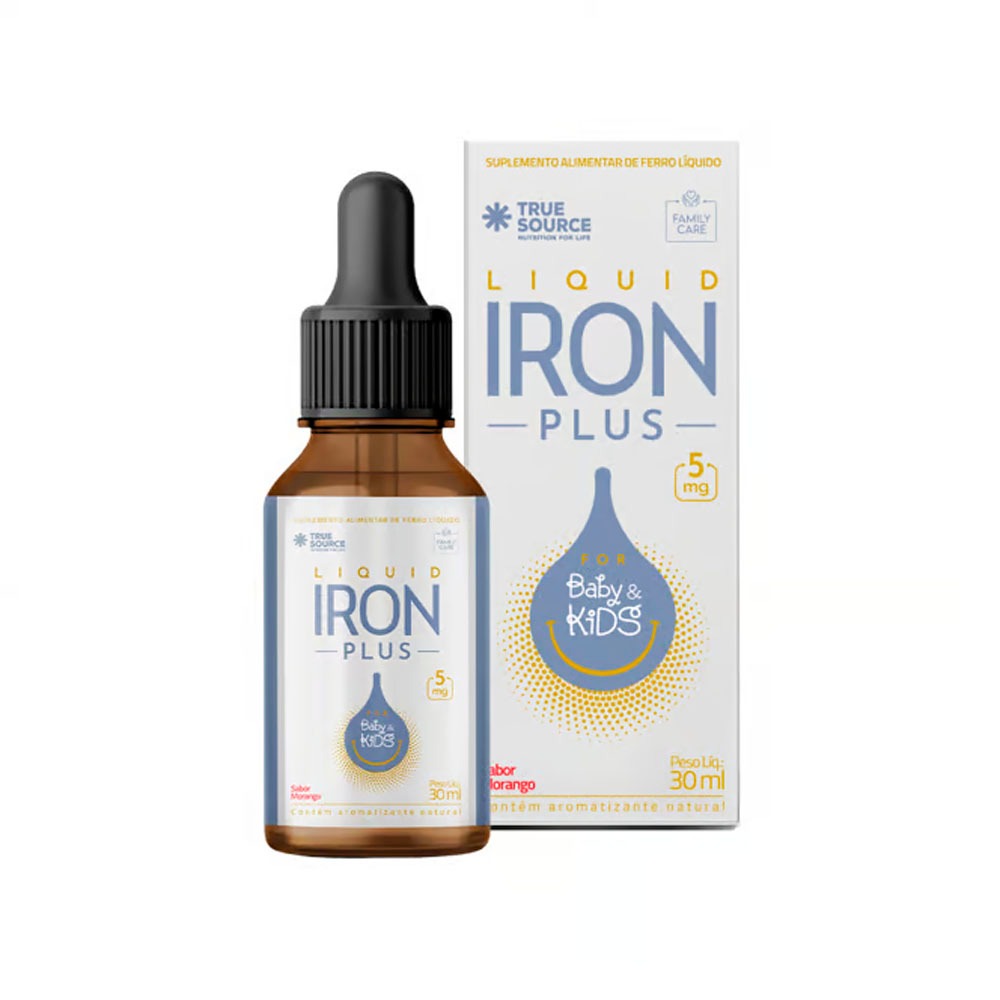 Multivitamínico Infantil Ferro Líquido - Iron Plus Liquid Baby Kids - 30ml - True Source
