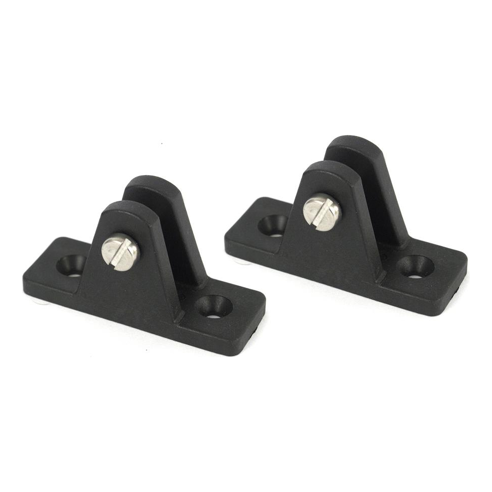 Kit 2 Base de Nylon P/ Capota Náutica Peça Barco Lancha Vários Tipos