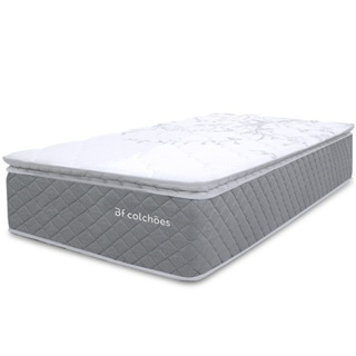 Colchão Solteiro Molas Ensacadas com Pillow Top Extra Conforto 88x188x38cm BF Colchões em Oferta na Shopee