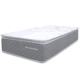 Colchão Solteiro Molas Ensacadas com Pillow Top Extra Conforto 88x188x38cm BF Colchões em Oferta na Shopee