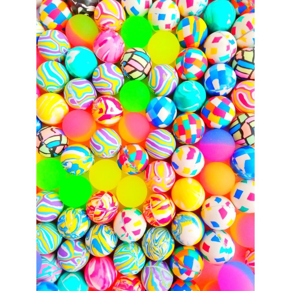 Pacote Com 25 Bolinha Pula Pula 27  MM Para Maquina De Venda Vending Machine Lembrancinha Infantil em Oferta na Shopee