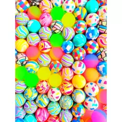 Pacote Com 25 Bolinha Pula Pula 27 MM Para Maquina De Venda Vending Machine Lembrancinha Infantil