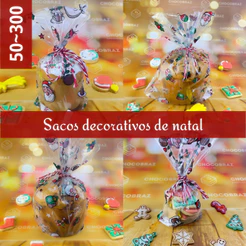 50~300 SACO EMBALAGEM PARA PANETONE 100/250/500 gramas
