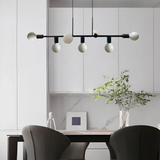 Luminária de Teto Pendente Ciciliano 7 Lâmpadas para sala salão cozinha e comercio