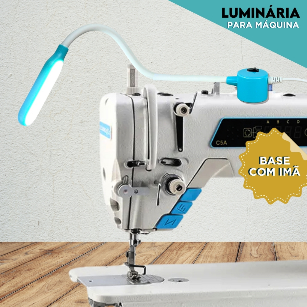 Luminária para maquina de costura com imã - BNVT