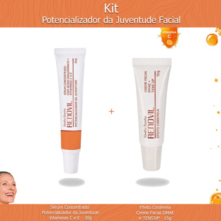 Kit Facial Potencializador da Juventude Abelha Rainha - Sérum Concentrado Vitaminas C e E  + Creme Facial Rejuvenescedor em Oferta na Shopee