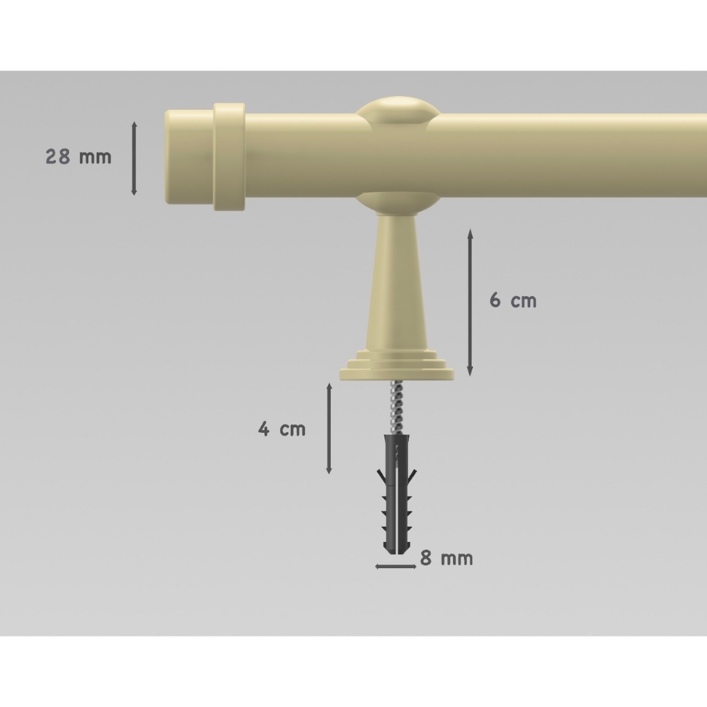 Varão em aço reforçado 4,0mts para todos os tipos de cortina em Oferta na Shopee