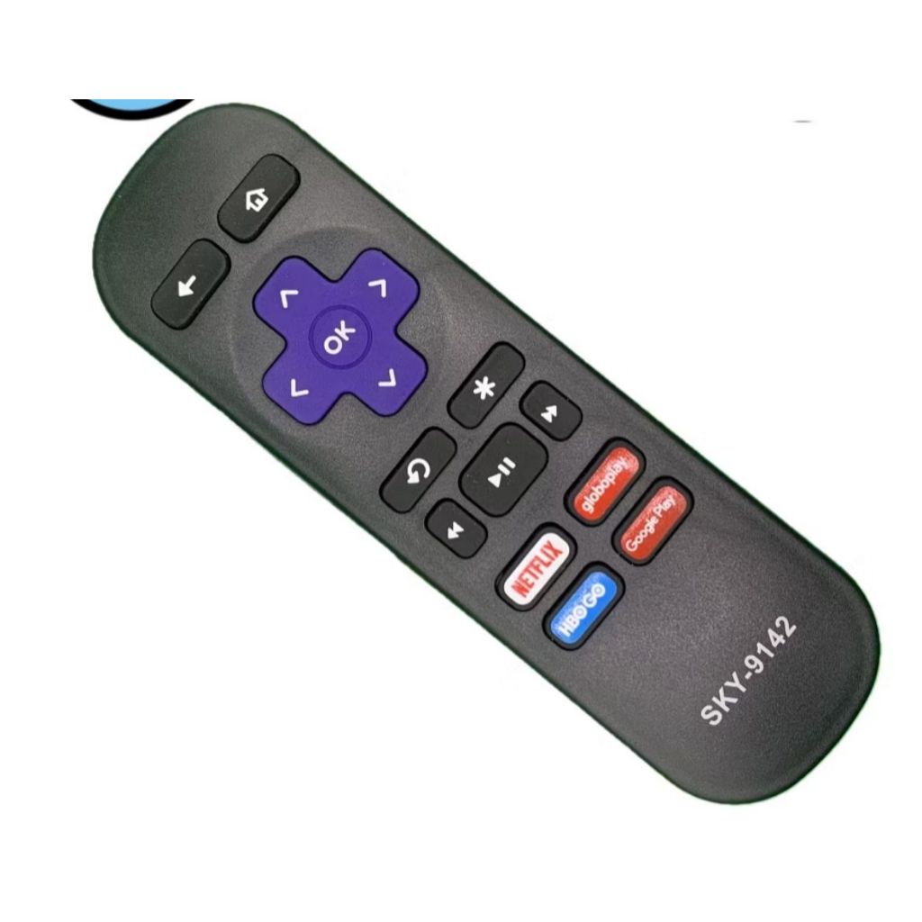 Controle Remoto Roku Tv Xpress Netflix Hbo GloboPlay GooglePlay 9142