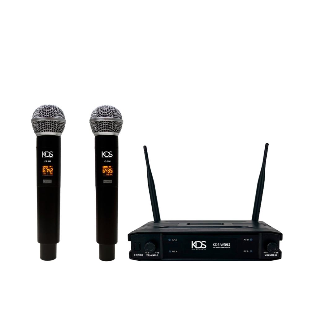 Microfone Profissional de Mão Duplo Sem Fio K392 Kadosh KDS 392 K 392m em Oferta na Shopee