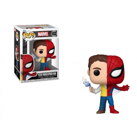 FUNKO POP MARVEL SPLIT SPIDER MAN/PETER PARKER 1432 NOVO ORIGINAL