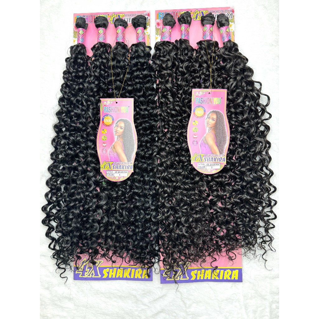 Cabelo Orgânico Cacheado curl 70cm 4 Telas/pacote 150g SHAKIRA Hair FASHION YOU
