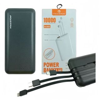 Carregador Portátil Bateria Power Bank 10000mah com Cabos E Suporte H-966 em Oferta na Shopee
