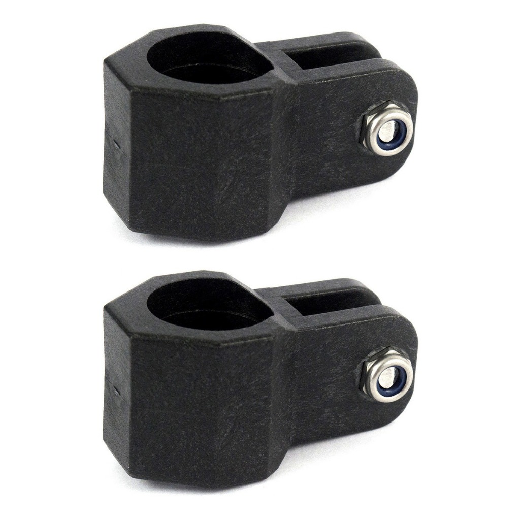Kit 2 Abraçadeira P/ Capota Náutica Tubo 7/8 Polegada 22mm Externo Peça Nylon Barco Lancha Promo