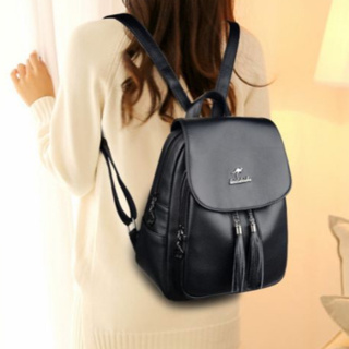 Mochila Feminina Média De Qualidade De Costas Em Couro Sintético cangurus S2319 VT em Oferta na Shopee