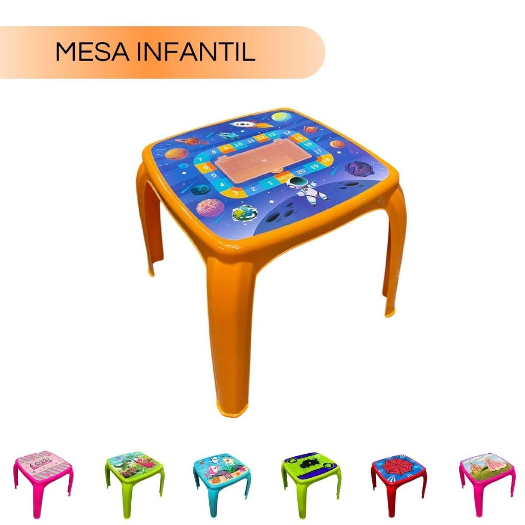 Mesa Infantil Com Estojo Atividades Didatica Astronauta