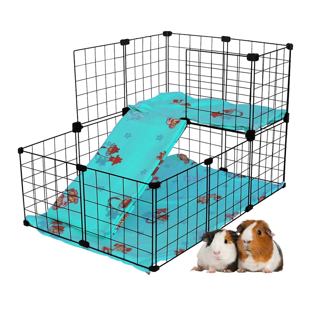 Cercado para Porquinho da Índia com 2 Andares 60x90x60cm Cercadinho Pet Ideal para Até 2 Porquinhos