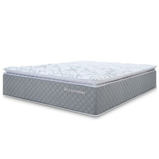 Colchão Casal Molas Ensacadas com Pillow Top Extra Conforto 138x188x38cm BF Colchões em Oferta na Shopee