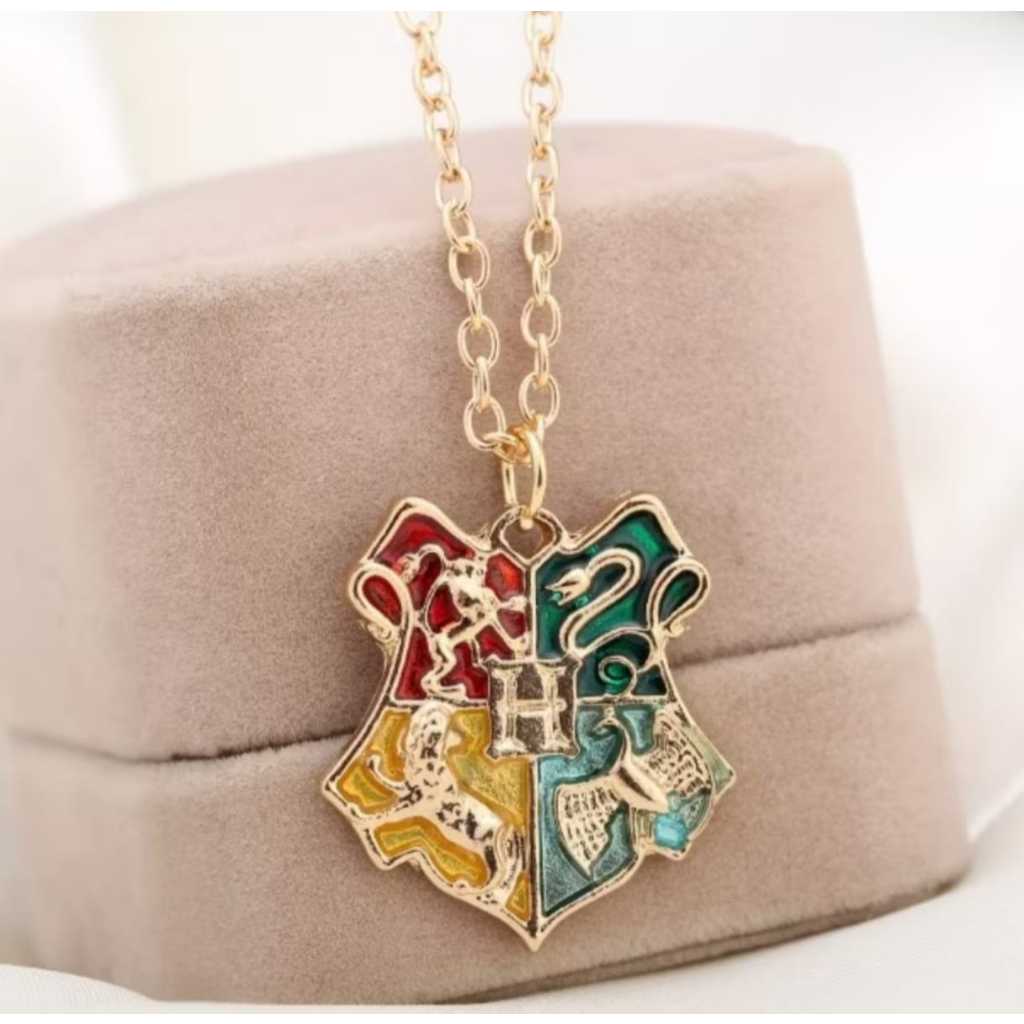 Colar Pingente Emblema Casas Hogwarts Harry Potter Sonserina Grifinória Luffa-Luffa Corvinal Corrente Aço Inox Presente em Oferta na Shopee