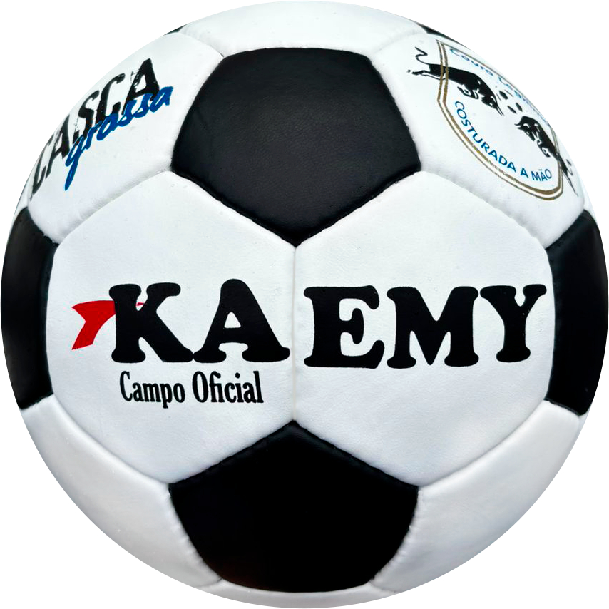 Bola Futebol De Campo Retro Em Couro Legitimo