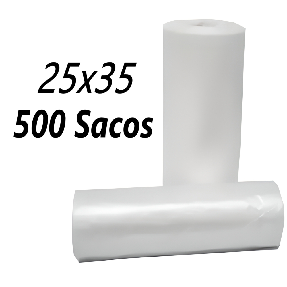 Imagem Bobina Picotada Saco Plastico 25x35 com 500 Sacos para freezer