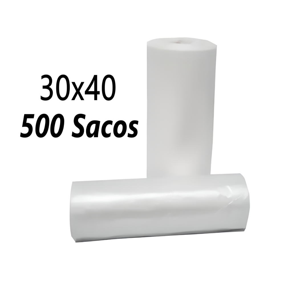 bobina picotada fundo Reto 30x40 com 500 Sacos Para Freezer em Oferta na Shopee