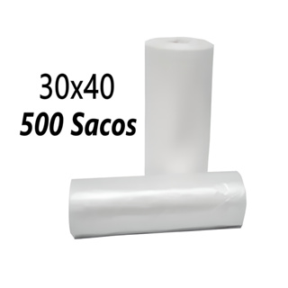 bobina picotada fundo Reto 30x40 com 500 Sacos Para Freezer em Oferta na Shopee