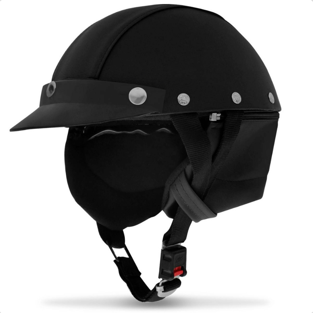 Capacete Couro Coquinho Pro Tork Custom Bike Moto