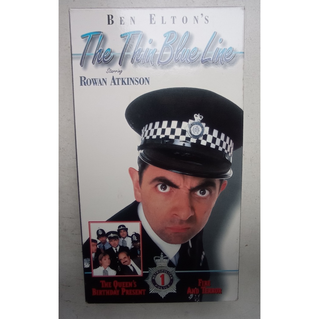 Fita VHS - Ben Elton's - The Thin Blue Line - Rowan Atkinson (Mr. Bean) - 1997