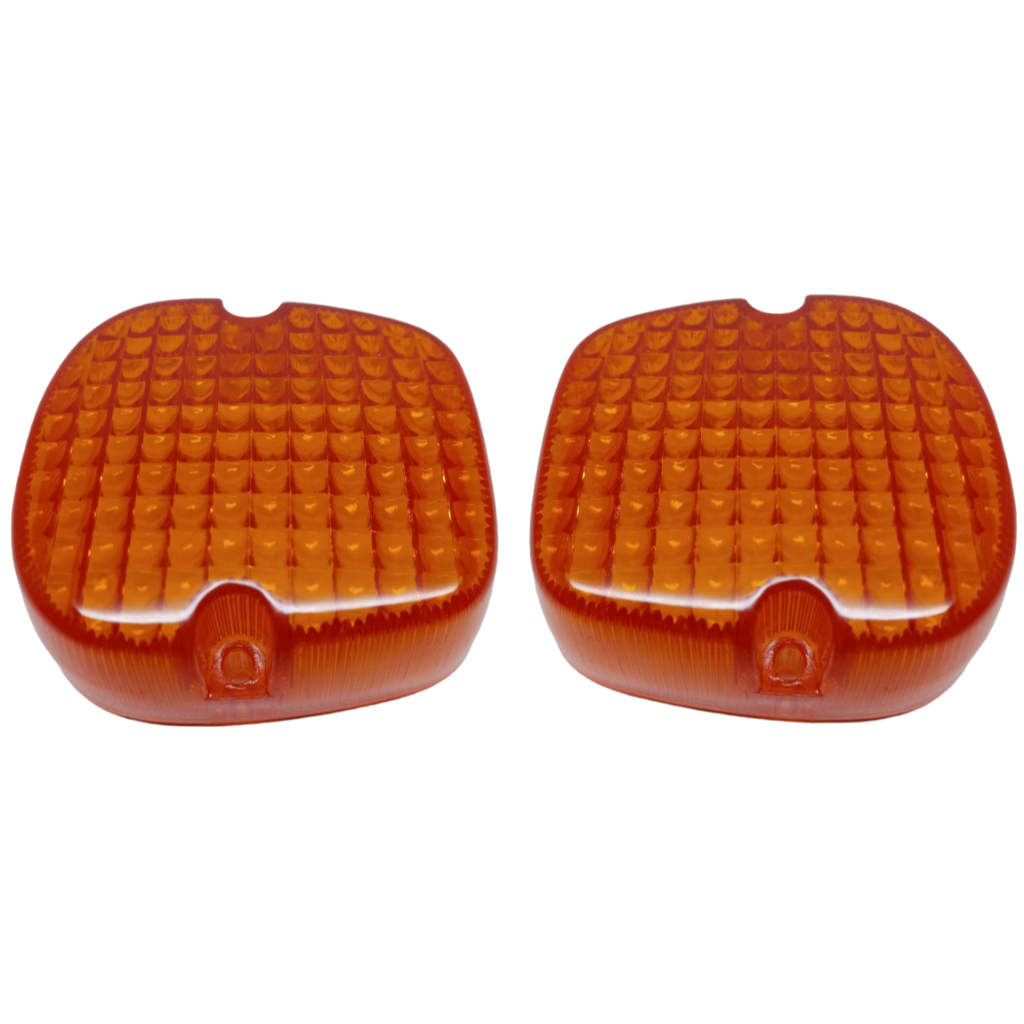 2 lentes dos piscas setas CB 400 CB 450 XL 250 XLX 250 XL 125 S cor âmbar