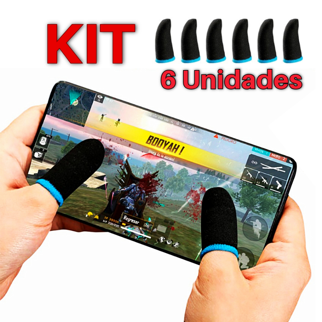 Luva Dedo gamer Profissional para jogos Cor preta