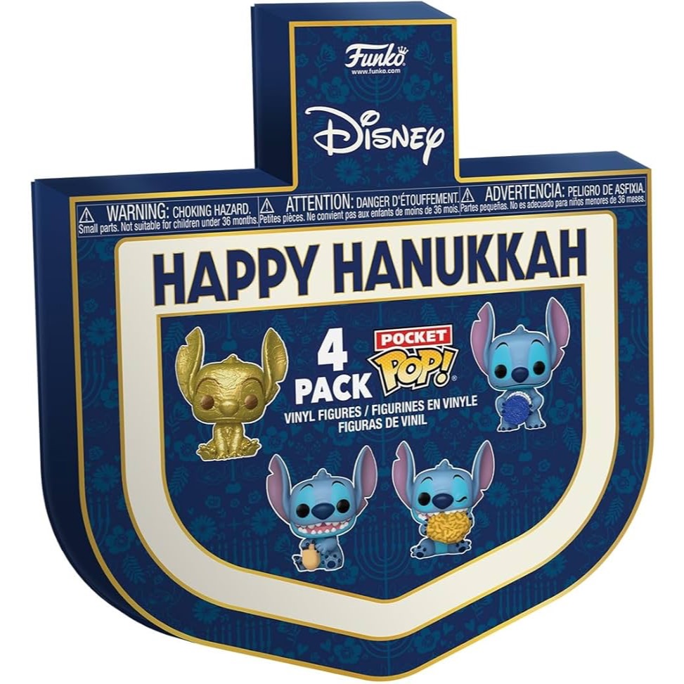 FUNKO POP POCKET DISNEY STITCH DREIDEL BOX 4PACK 79952 NOVO ORIGINAL em Oferta na Shopee