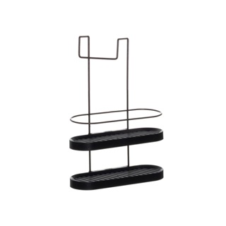 Porta Shampoo Suporte Box 2 Andar Sem Furo Não Enferruja Preto em Oferta na Shopee