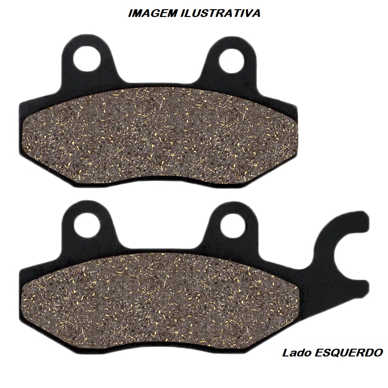 Pastilha de Freio Racing Dianteira ou Traseira UTV CAN AM Maverick X3 lado Esquerdo Fabreck
