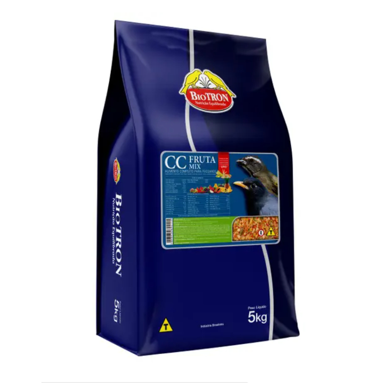 Fruta Mix 5kg Ração Papa De Fruta Para Frugívoros Biotron