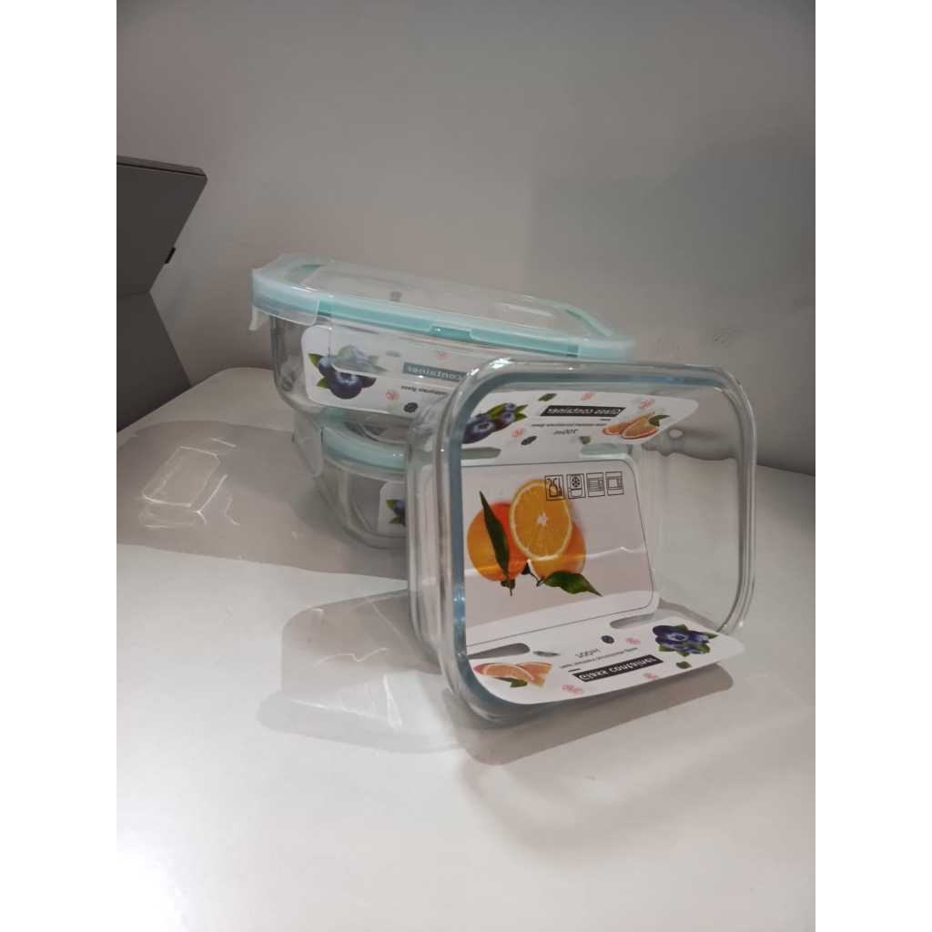 Lancheira Vidro Hermético 700 ML Quadrada 4 TRAVAS SAÍDA DE VAPOR RESISTENTE Marmita Lancheira
