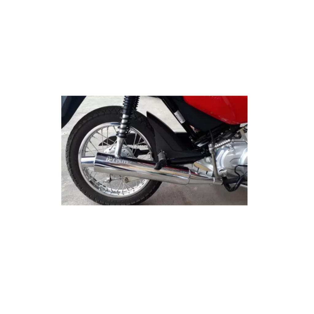 Escapamento Esportivo F1 Fortuna - Honda Pop 110 ano 2016 a 2024
