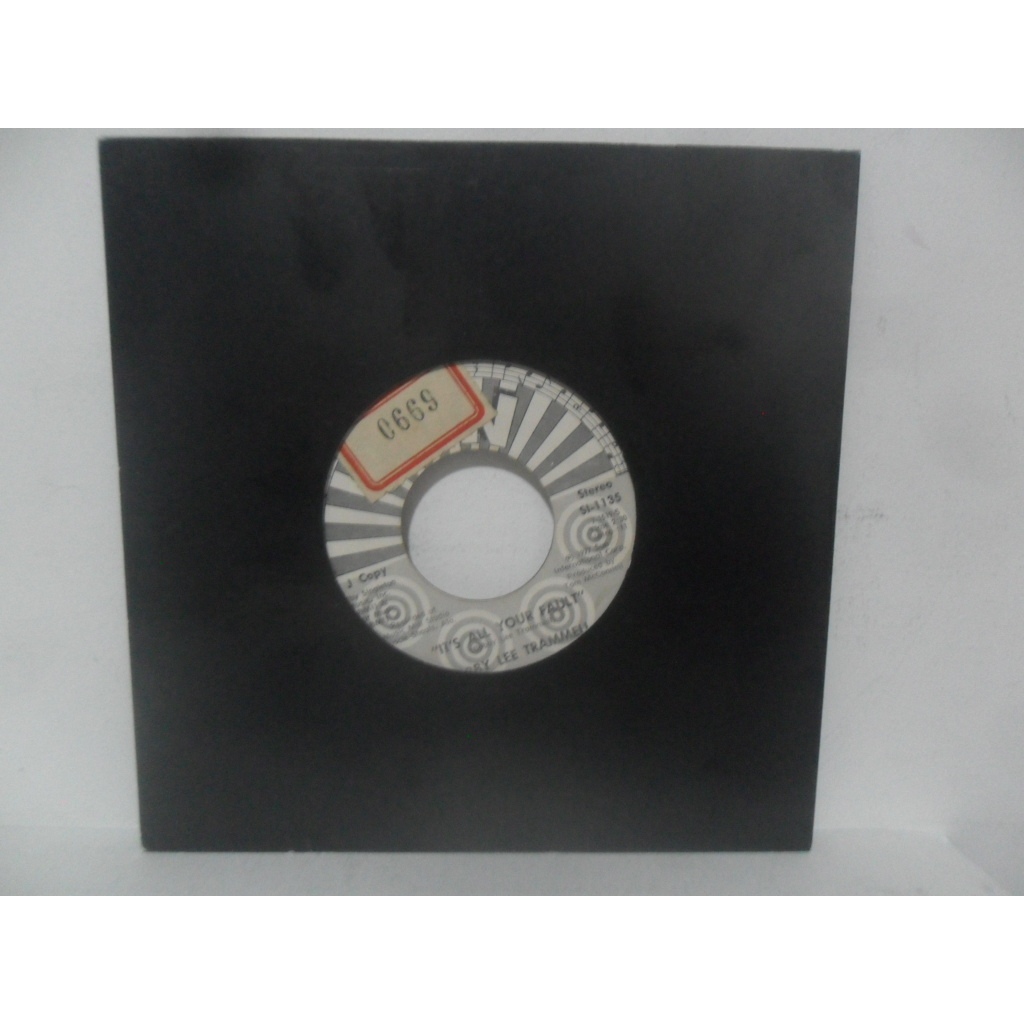 BOBBY LEE TRAMMELL = " IT'S ALL YOU FAULT"; DISCO COMPACTO